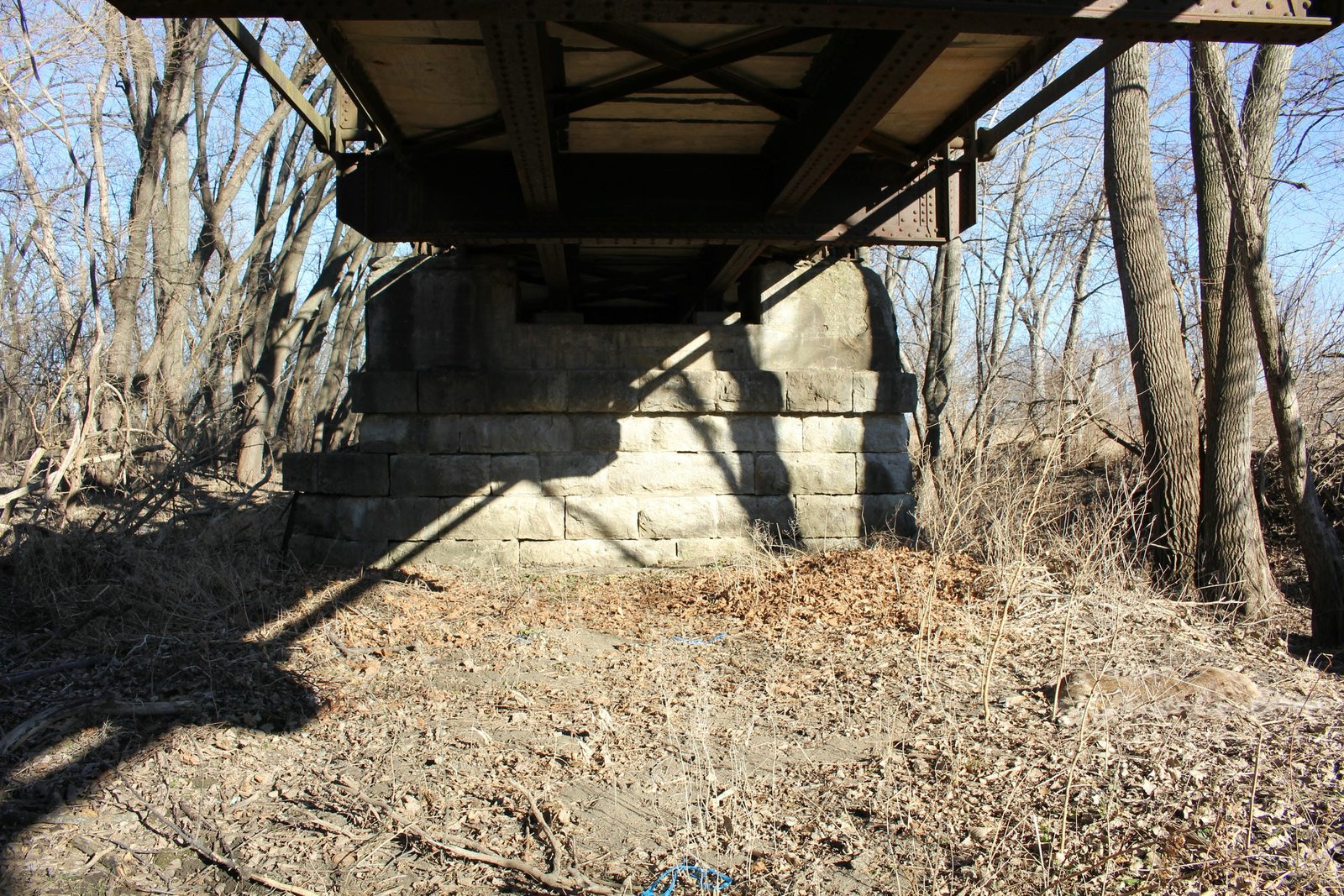 Under bridge